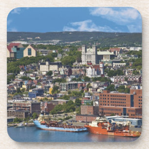 Dessous-de-verre St. John's, Terre-Neuve, Canada, le littoral