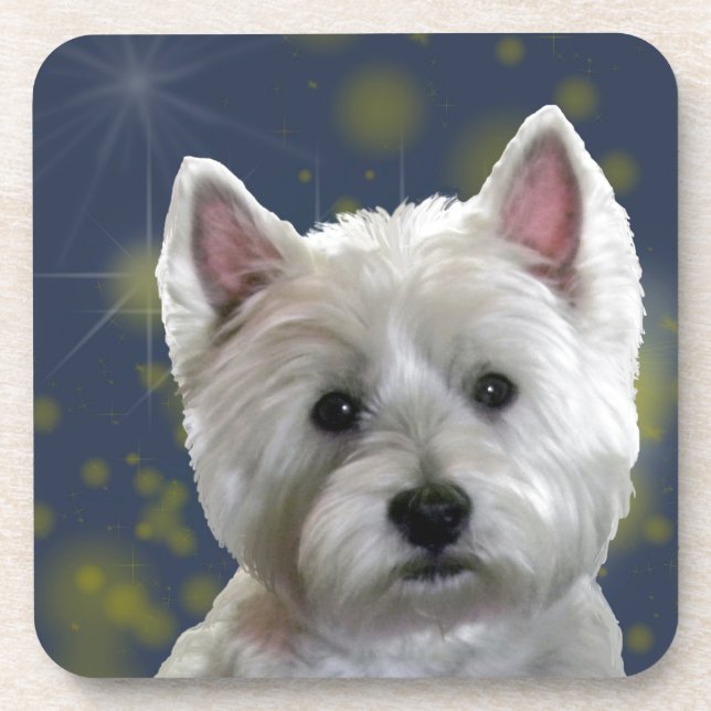 DESSOUS-DE-VERRE STARLIGHT WESTIE (Devant)