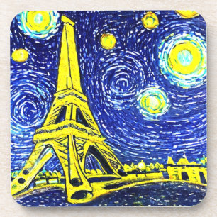 Dessous-de-verre Starry Night Paris France