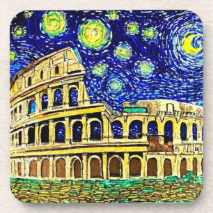 Dessous-de-verre Starry Night Rome Italie