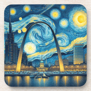 Dessous-de-verre Starry Night St. Louis Missouri