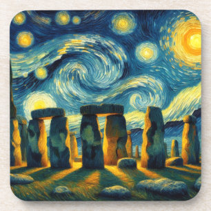 Dessous-de-verre Starry Night Stonehenge