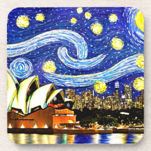 Dessous-de-verre Starry Night Sydney Australie Opéra