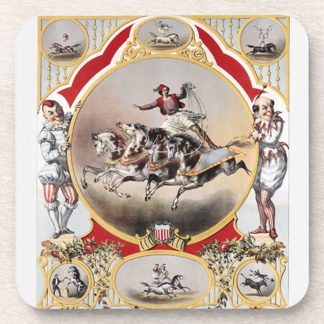 Dessous-de-verre Stone & Murray's Circus, Circa 1870. (Devant)