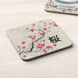 Dessous-de-verre Style oriental Sakura Cherry Blossom Art