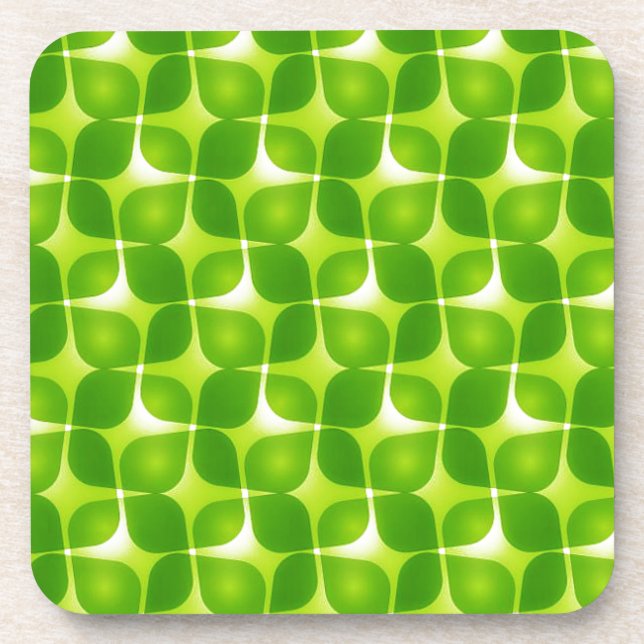 Dessous-de-verre Style Retro Vert (Devant)