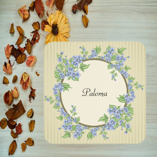 Dessous-de-verre Style victorien Courbe de Fleur Bleue