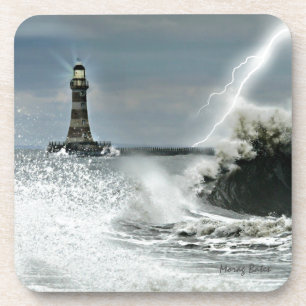 Dessous-de-verre Sunderland - pilier et phare de Roker