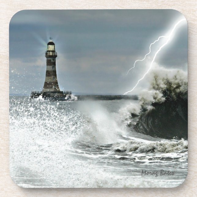 Dessous-de-verre Sunderland - pilier et phare de Roker (Devant)