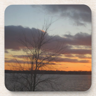 Dessous de verre Sunset du lac - Ensemble de 6