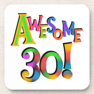 Dessous-de-verre Super 30 T-shirts et cadeaux d'anniversaire