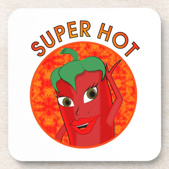 Dessous-de-verre Super Hot Pepper Diva (Devant)