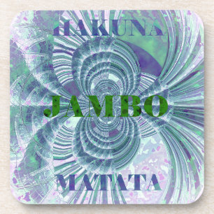 Dessous-de-verre Swaga Jambo Hakuna Matata Kenya Giraffe Safari Wo