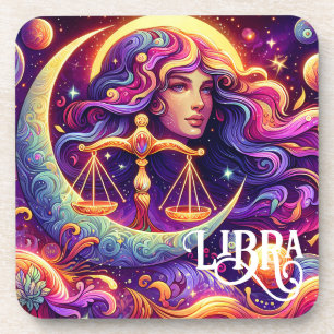 Dessous-de-verre Symbole Horoscope Libra Zodiac Ethérée Art Mystiqu