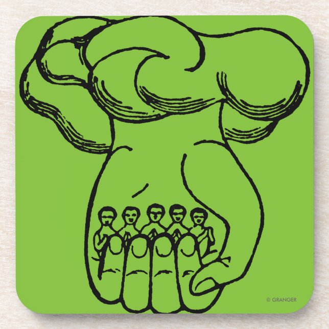 Dessous-de-verre Symbole : Main divine (Devant)