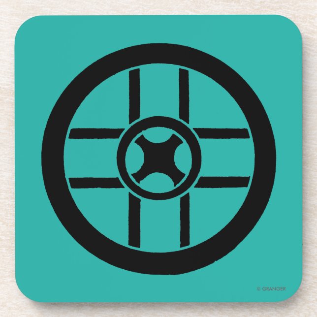 Dessous-de-verre Symbole nordique : Croix de roue (Devant)