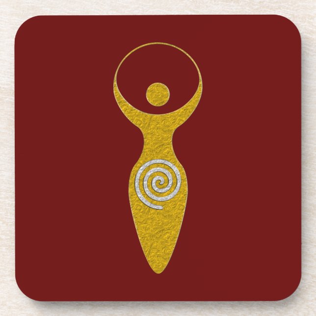 Dessous-de-verre Symbole Spirituel - Déesse De La Terre Gaya 1 Cou  (Devant)