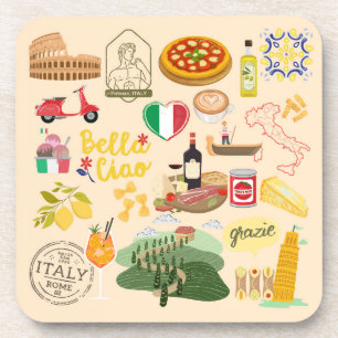 Dessous-de-verre Symboles de l'Italie