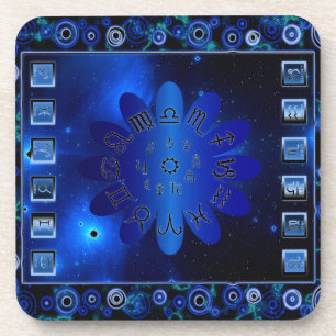 Dessous-de-verre Symboles zodiaques et signes astrologiques
