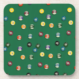 Dessous-de-verre Table de billard de soirée de jeu requin de piscin