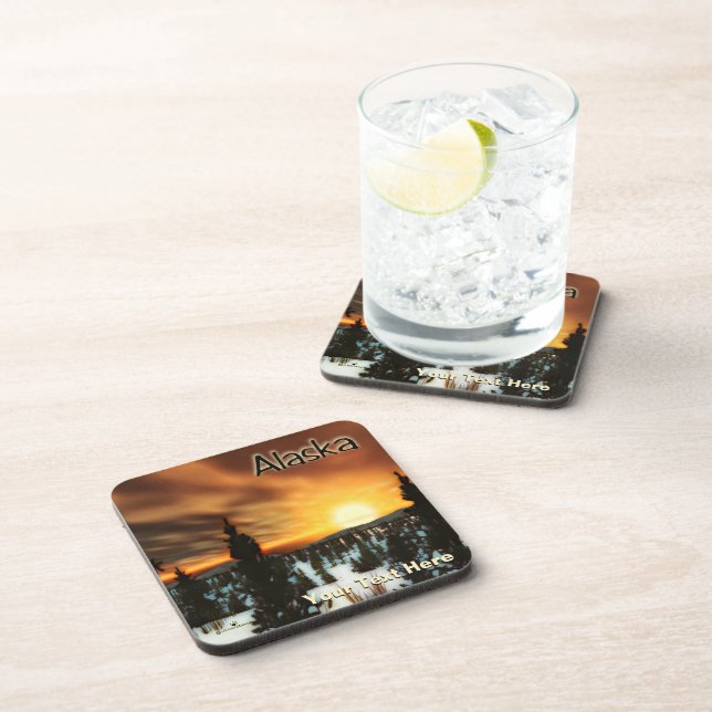 Dessous-de-verre Taïga Sun - Alaska (Côté Droit)