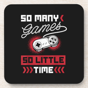Dessous-de-verre Tant de jeux vidéo si peu de temps - Jeux et jeu