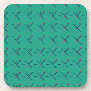 Dessous-de-verre Tapis d'aéroport de Portland de motif