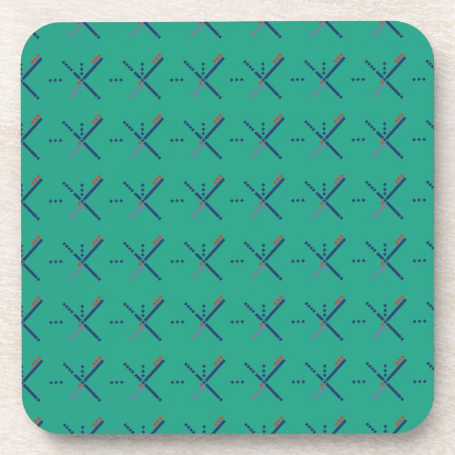 Dessous-de-verre Tapis d'aéroport de Portland de motif (Devant)