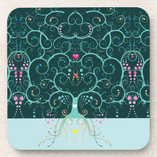 Dessous-de-verre Tapis de bienvenue pour la maison familiale arbre