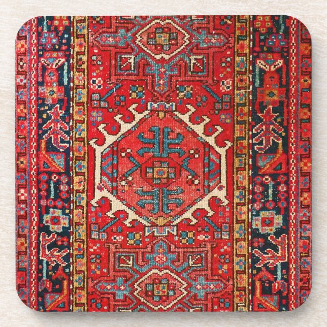 Dessous-de-verre Tapis Oriental Turc Persan Antique (Devant)