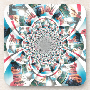 Dessous-de-verre Tapisserie kényane Kaleidoscope