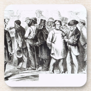 Dessous-de-verre Tapissez les Baggers, 1860s en retard (gravure)