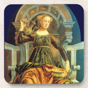 DESSOUS-DE-VERRE TAROTS DE RENAISSANCE ANTIQUE 14 / TEMPÉRANCE