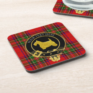 Dessous-de-verre Tartan de la crête du clan Terrier écossais