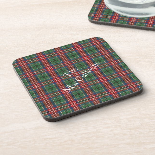 Dessous-de-verre Tartan plat personnalisé Rustique (Côté gauche)