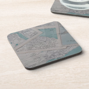 Dessous-de-verre Tasse en grès Rêve de cartographe vintage