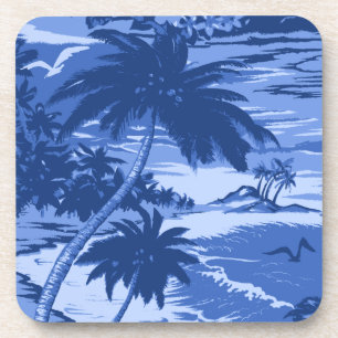 Dessous-de-verre Tasses Hawaiennes de Napili Bay avec dos liège
