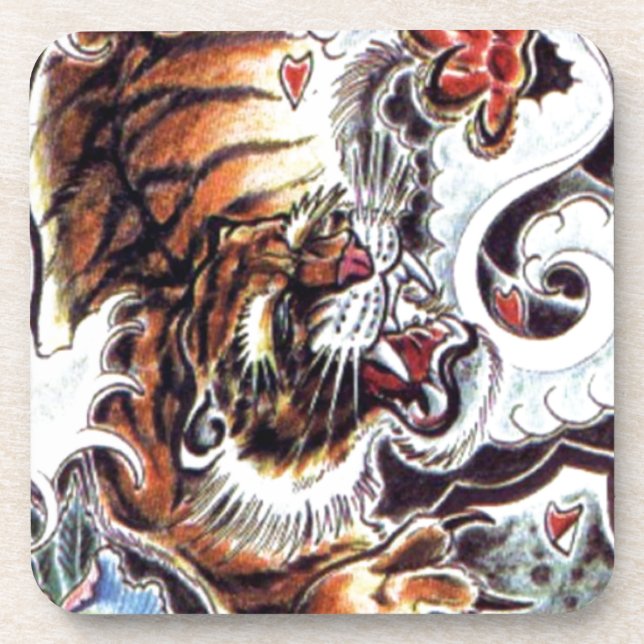 Dessous-de-verre Tatouage japonais (Devant)
