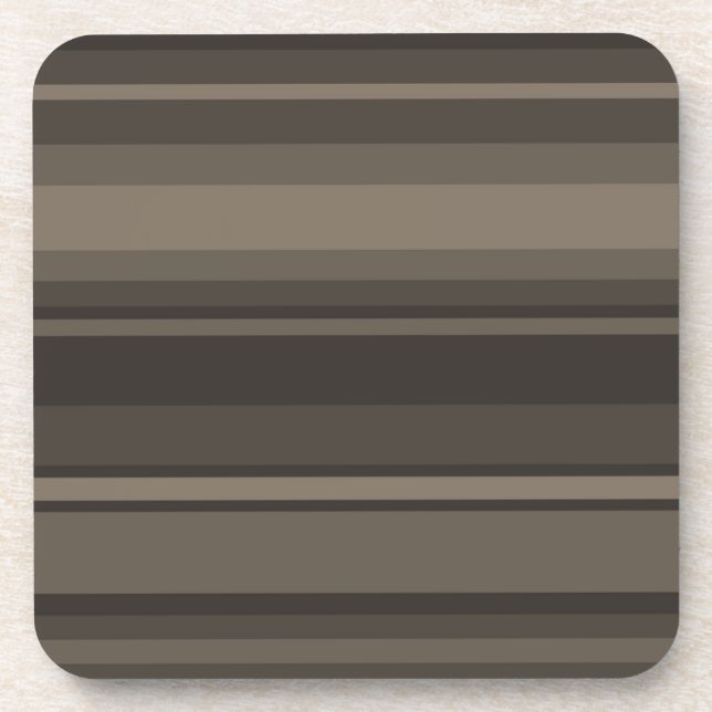 Dessous-de-verre Taupe bandes (Devant)