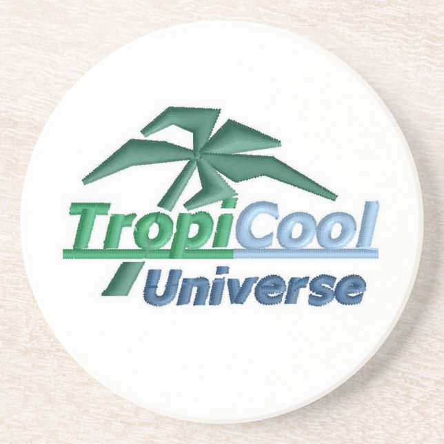 Dessous de verre TCU (blanc) (Devant)