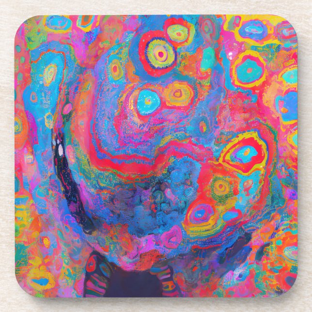 Dessous-de-verre "Tempête neurale" (Devant)
