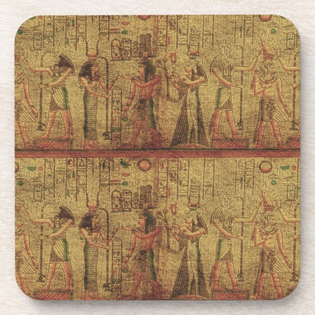 Dessous-de-verre Temple égyptien antique Mur Art (Devant)