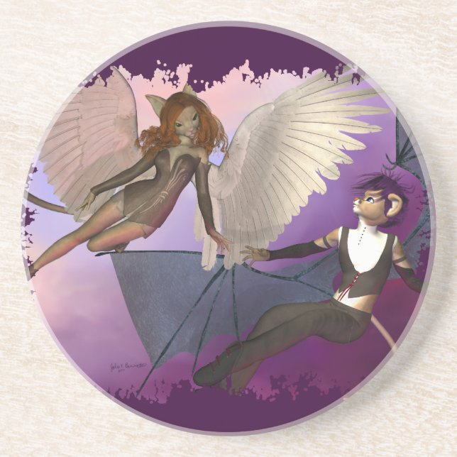 Dessous de verre tenté (Devant)