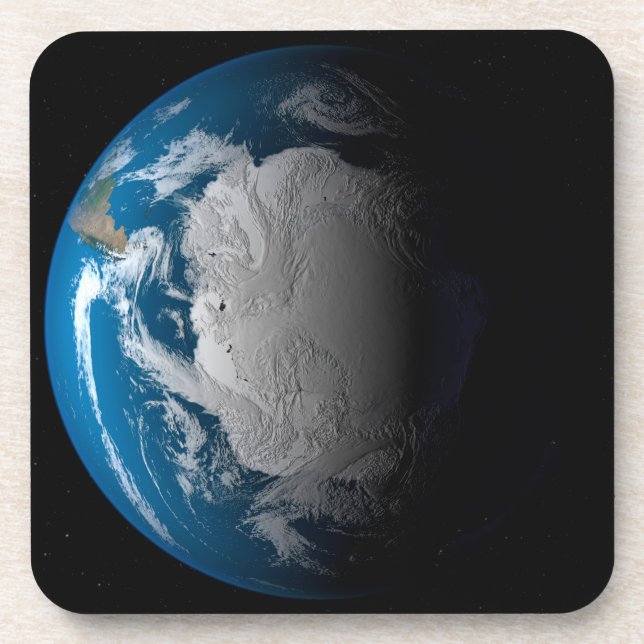 Dessous-de-verre Terre Pleine Montrant Des Nuages Simulés Sur L'Ant (Devant)