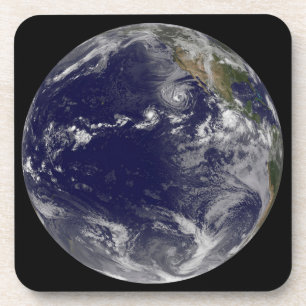 Dessous-de-verre Terre Pleine Montrant Diverses Tempêtes Tropicales