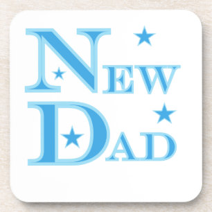 Dessous-de-verre Texte Bleu Nouveau Cadeaux Papa