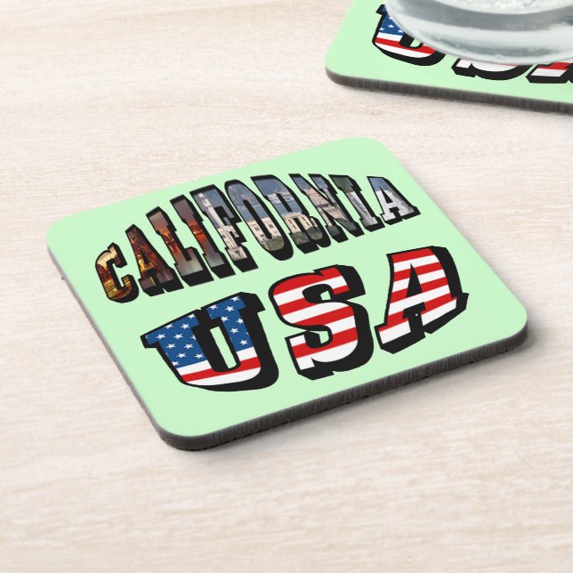 Dessous-de-verre Texte du drapeau de la Californie (Côté gauche)