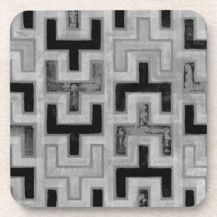 Dessous-de-verre Textile de boue africain avec Motifs géométriques