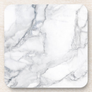 Dessous-de-verre texture Marbre blanc