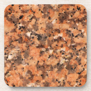 Dessous-de-verre Texture Rock tachetée Motif vive Orange Noir